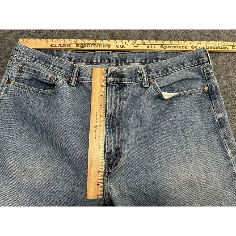 Levi's 505 Jeans Men's 40‎ X 30 Denim Blue Straight Leg Medium Dark Wash Pants